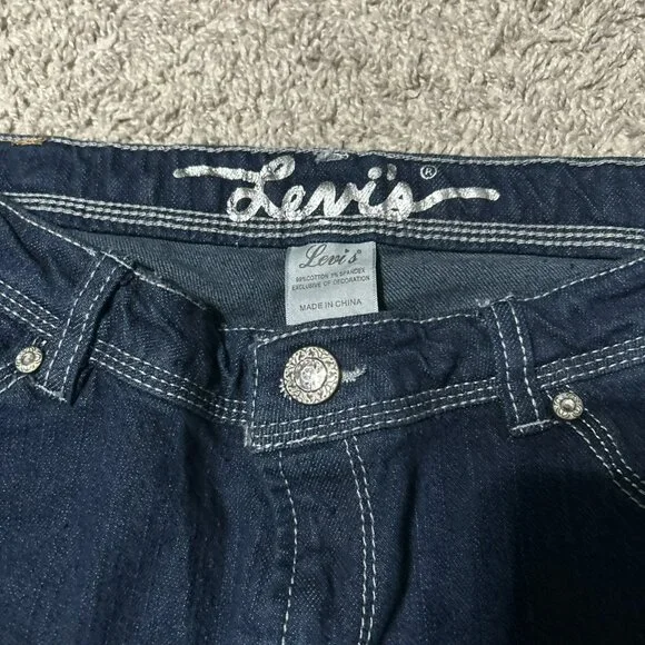 Levi’s Women’s Slim Straight Jeans Plus 14.5 Midnight Premium Stretch NWT - Picture 4 of 7